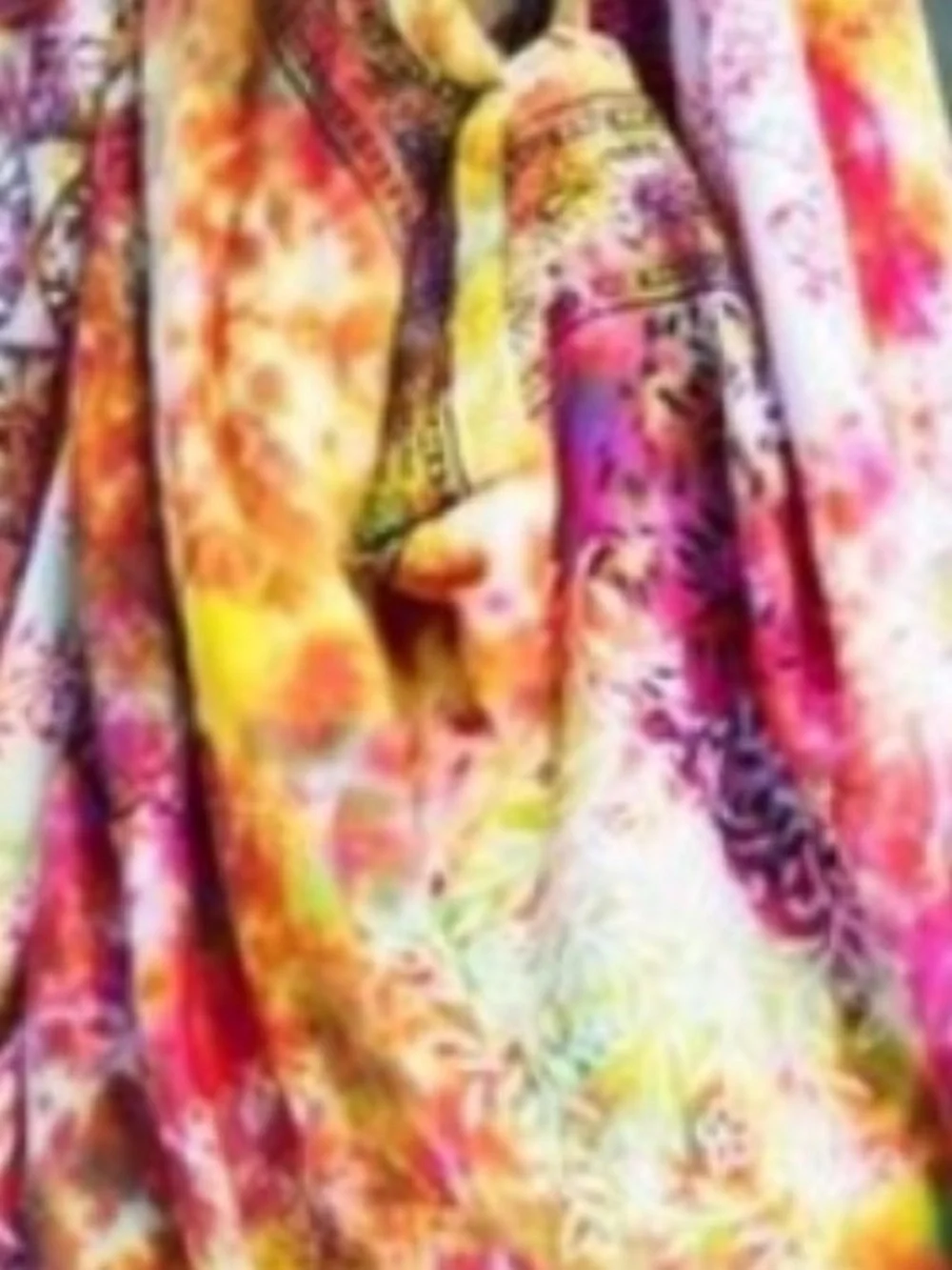 Boho Hobo Bag Pink Yellow Tie Dye Slouchy Shoulder Bag Zipper Large. NWOT